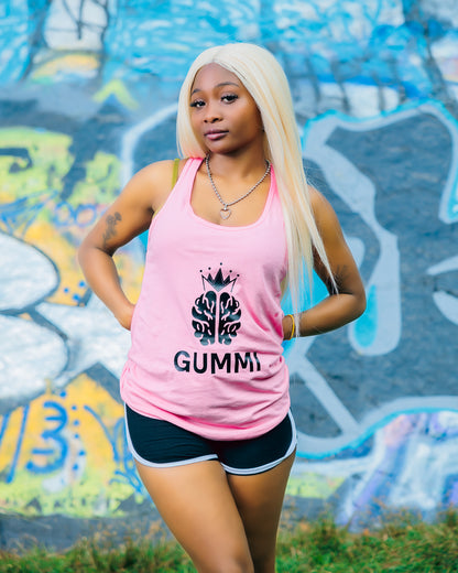 Camiseta sin mangas con espalda cruzada para mujer GummiXGudd 